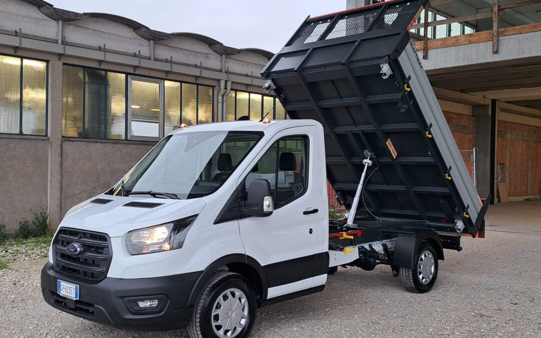 Ford Transit 350 2000 EcoBlue 170CV Trend L2 AWD Cassone Ribaltabile Trilaterale